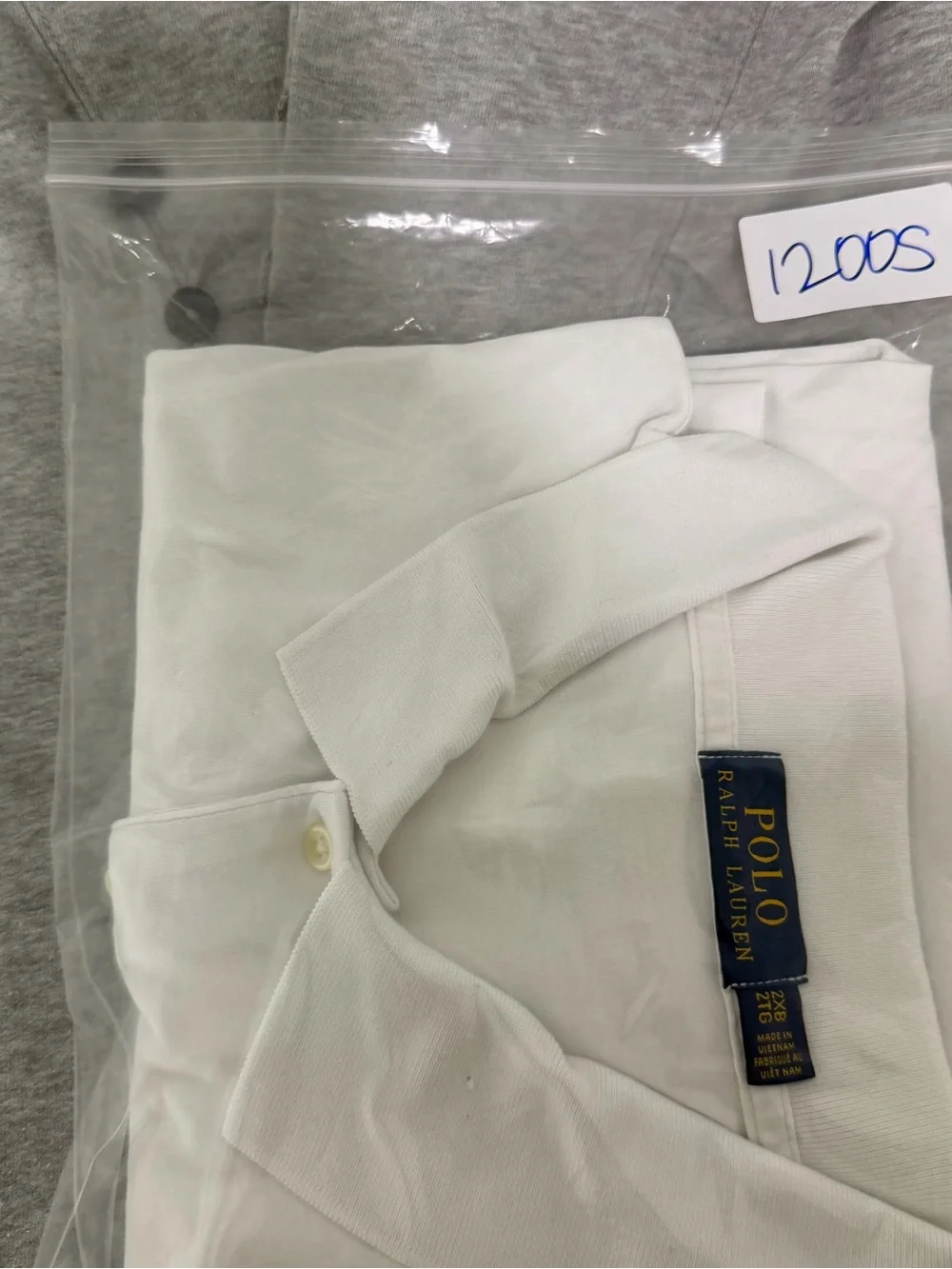 Ralph Lauren Shirt Men's Size 2XB White Short-Sleeve Polo Golf